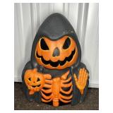 PUMPKIN SKELETON HALLOWEEN BATTERY BLOW MOLD