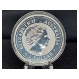 2009 AUSTRALIA  1 DOLLAR , 1 OUNCE SILVER