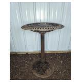 CAST METAL BIRD BATH