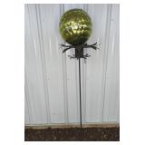 SUNFLOWER SHAPED METAL STAND & GAZING BALL CENTER