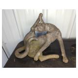 METAL CLEANING CAT STATUE