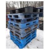 (10) PLASTIC HEAVY DUTY PALLETS - 40" X 48"