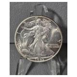 WALKING LIBERTY HALF DOLLAR 1943