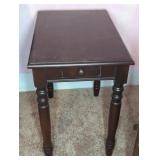 SINGLE-DRAWER END TABLE, 27"X14"X20"