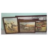 (6) FRAMED DOG-RELATED PRINTS