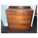EMPIRE STYLE CHERRY WOOD CHEST OF DRAWERS