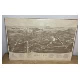 LEROY NY PANORAMIC POSTER PRINT, 30"X20"