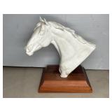 KAISER BISQUE PORCLEAIN HORSE BUST, W. GERMANY
