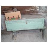 WOOD CRAFTSMANï¿½S CHEST & WOODWORKING TOOLS