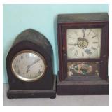 (2) MANTEL CLOCKS