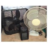 (2) FANS & ELECTRIC HEATER