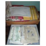 ASST. LINENS, TABLECLOTHS, NAPKINS, PILLOW CASES