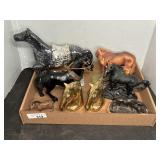 GROUP OF HORSE FIGURINES