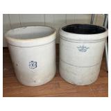 (2) 6-GALLON STONEWARE CROCKS