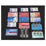 PROOF & MINT SETS 1999-2002, W/ 1992 SOUVENIER SET