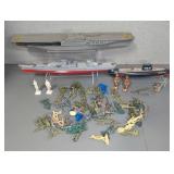 TOY SHIPS AND PLASTIC ARMY MEN