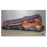 CZECH VIOLIN & BOW - FOR REPAIR