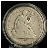 1875-S SEATED LIBERTY HALF DOLLAR