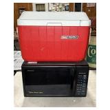MICROWAVE AND COOLER