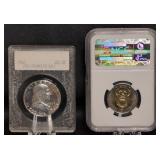 FRANKLIN HALF & NGC MANDELA  COIN
