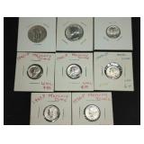 $1.10 OF SILVER COINS - QUARTERS, DIMES