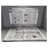 VINTAGE ALUMINUM NEWSPAPER SHEETS