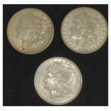 1921-P, D, & S MORGAN SILVER DOLLAR SET