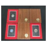 PROOF 71-S, 72-S & 73-S 40% SILVER EISENHOWER DLRS