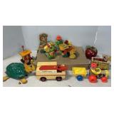 VINTAGE FISHER PRICE TOYS - PULL TOYS, OTHER PCS