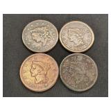 (4) LARGE CENTS
