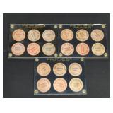 (18) LACKAWANNA, NY WOODEN NICKELS