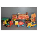 (4) FISHER PRICE PULL TOYS