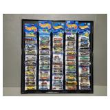 (53) DIE-CAST HOT WHEELS WITH DISPLAY BOARD
