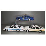 (3) DIE-CAST POLICE CARS