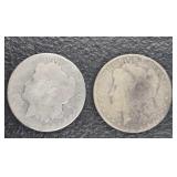 (2) ???? MORGAN SILVER DOLLARS