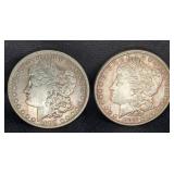 (2) 1889 MORGAN SILVER DOLLAR