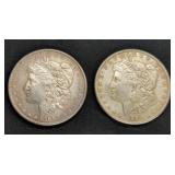 (2) 1889 MORGAN SILVER DOLLAR