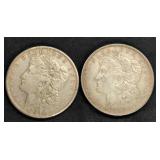 (2) 1921 MORGAN SILVER DOLLAR