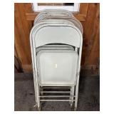 (8) METAL FOLDING CHAIRS