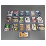 (19) HALL OF FAME PLAYERS JERSEY/BAT CARDS