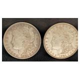 (2) 1921 MORGAN SILVER DOLLAR