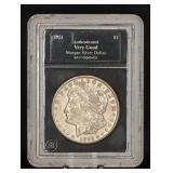 1921 MORGAN SILVER DOLLAR