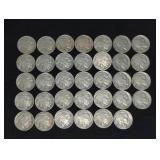 (34) MIXED BUFFALO NICKELS