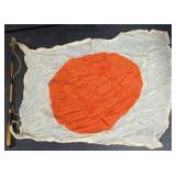 WWII JAPANESE PILOT "BAIL OUT" FLOAT FLAG