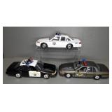 (3) DIE-CAST POLICE CARS