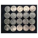 20 CLAD KENNEDY HALF DOLLARS