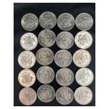 20 CLAD KENNEDY HALF DOLLARS