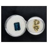 (1) LONDON BLUE TOPAZ; (2) GOLD BERYL TRILLIANS