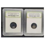 (2) ANCIENT COINS