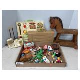 FISHER PRICE TOYS, HORSE, SKELETON, MORE